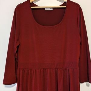 Scoop neck dress